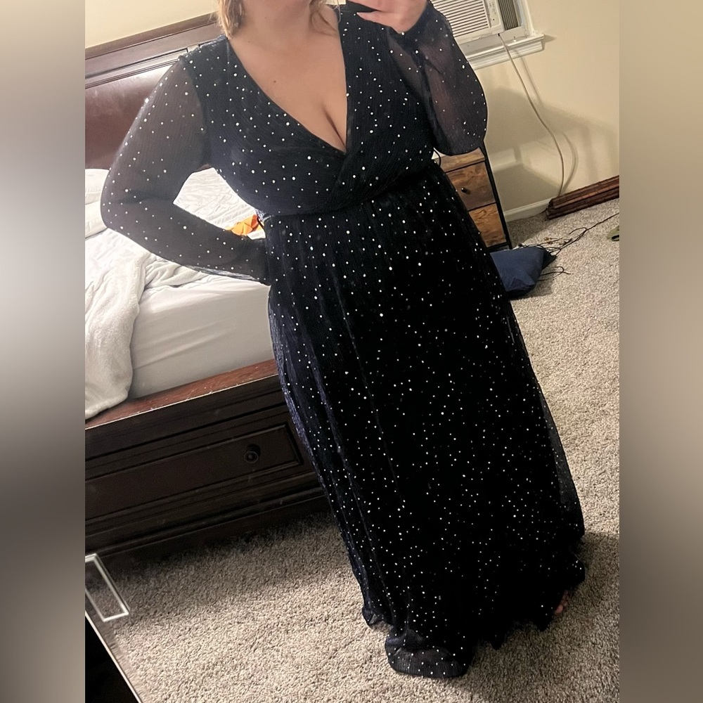 Navy Blue Formal Dress